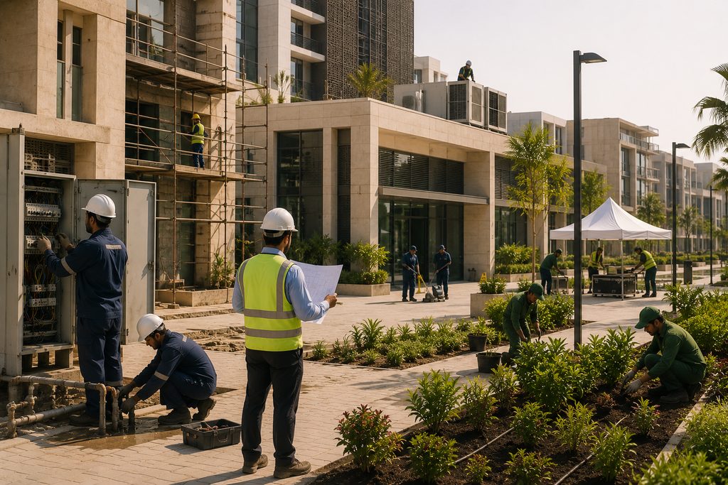 alwefaq trading maintenance construction electrical landscaping services qatar